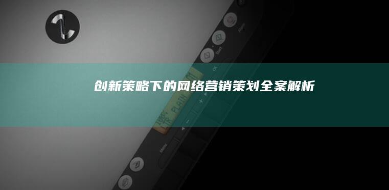 创新策略下的网络营销策划全案解析